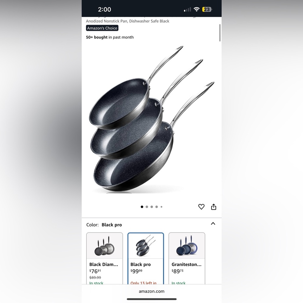 Set of Non-Stick Frying Pans